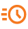 clock icon orange